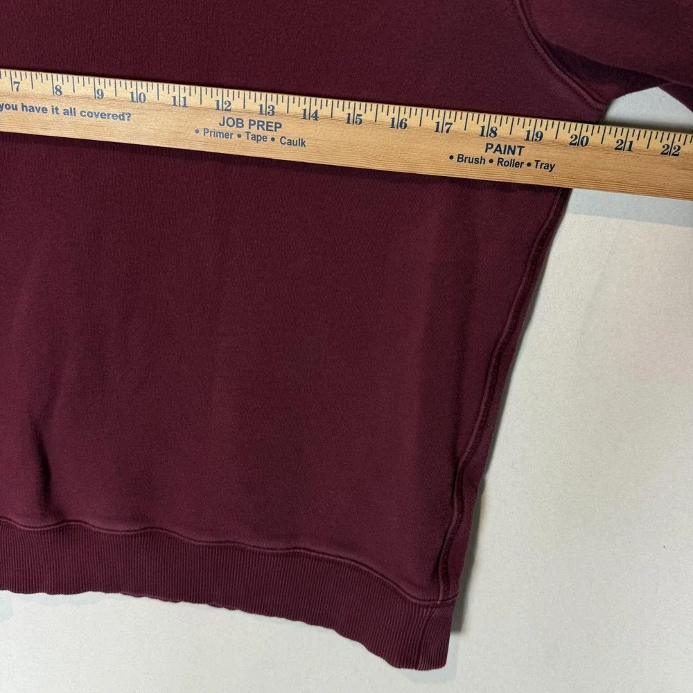 Banana Republic Sweatshirt Mens Medium Red Fleece Pullover Crewneck Long Sleeve